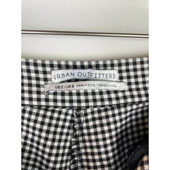 Urban Outfitters Black & White Checkered Pants - Size US 2 - Picture 5 of 7